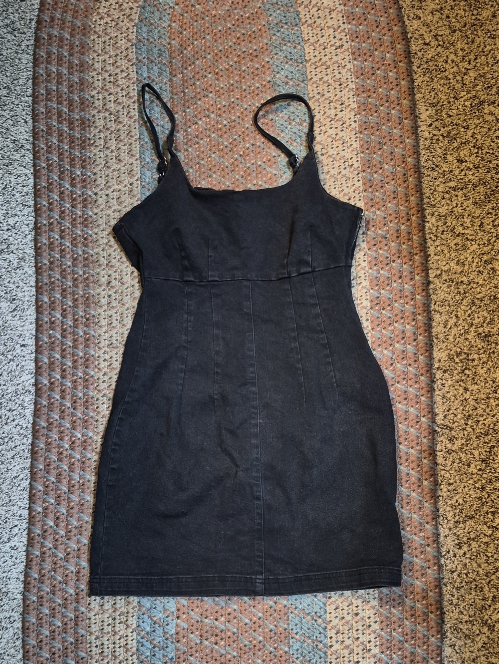 Forever 21 Black Denim Mini Dress